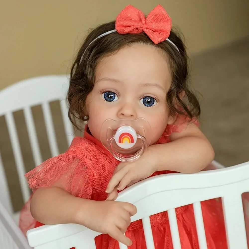 🆕20Inch Realistic-Newborn Baby Doll Girl Silicone Real Life Open Eyes Baby Doll